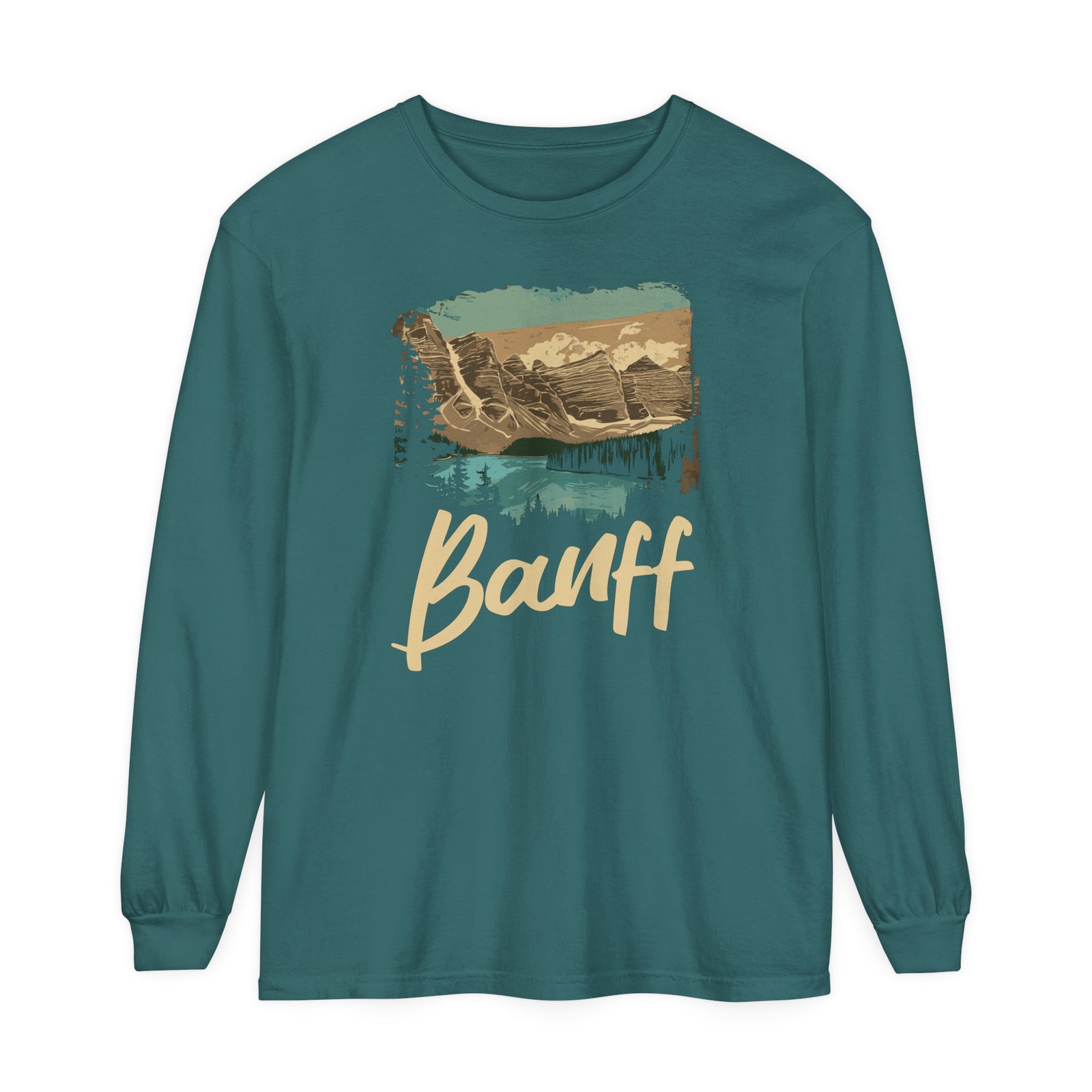 Banff National Park Alberta Comfort Colors Unisex Long Sleeve T-Shirt