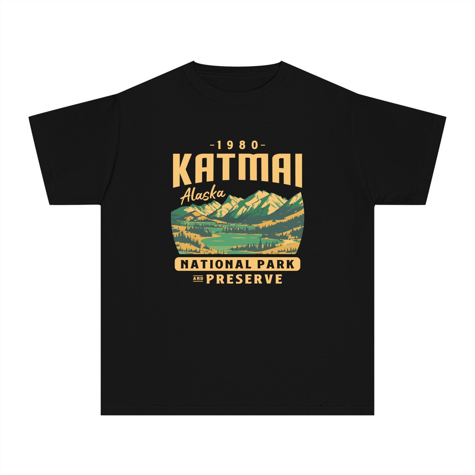 Katmai National Park Alaska Comfort Colors Youth Kids T-Shirt