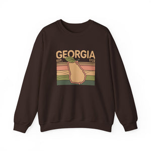 Georgia Peach Gildan Unisex Crewneck Sweatshirt