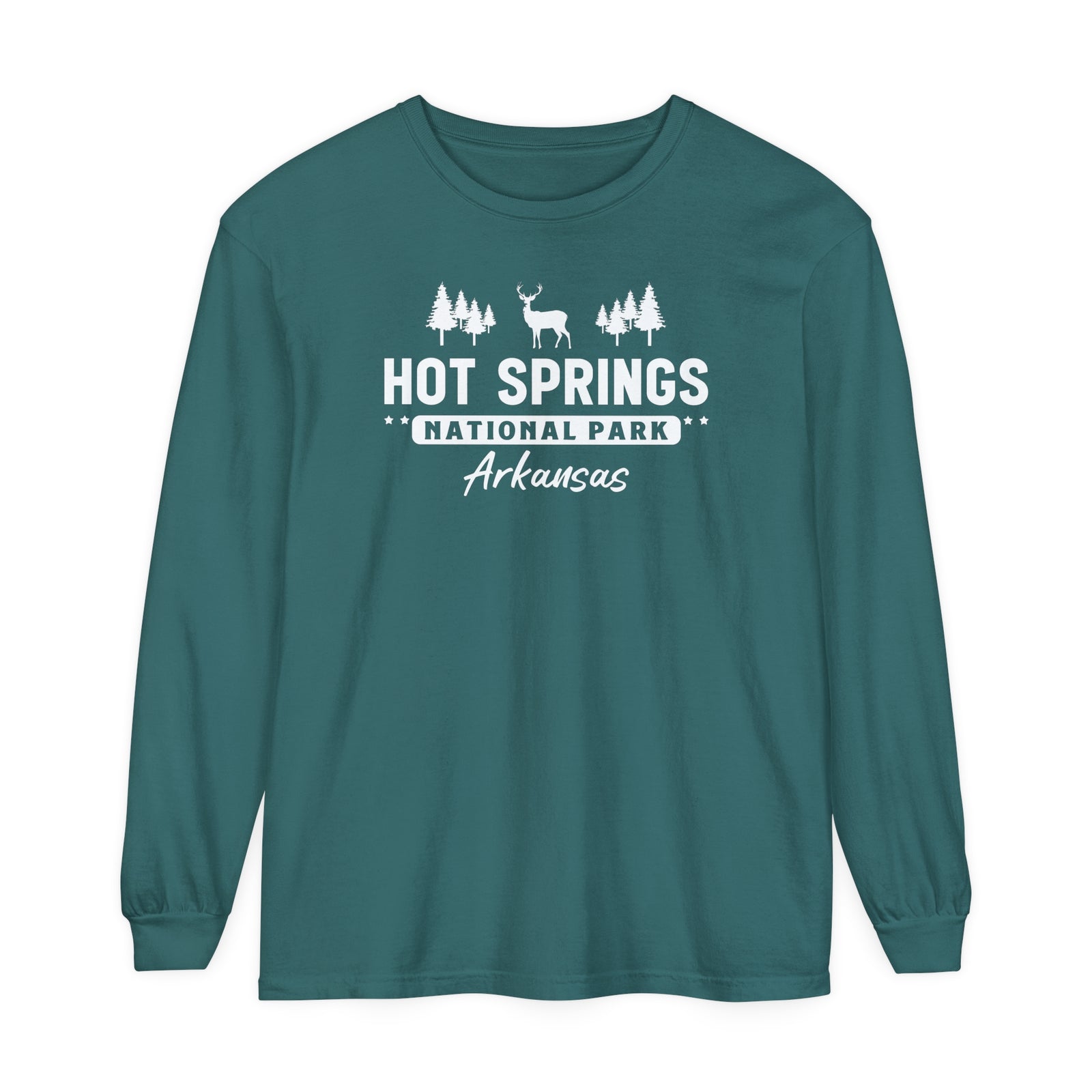Hot Springs National Park Arkansas Comfort Colors Unisex Long Sleeve T-Shirt
