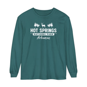 Hot Springs National Park Arkansas Comfort Colors Unisex Long Sleeve T-Shirt