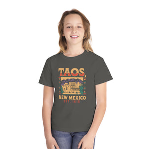 Taos New Mexico Comfort Colors Youth Kids T-Shirt