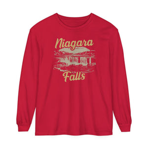 Niagara Falls New York Ontario Comfort Colors Unisex Long Sleeve T-Shirt