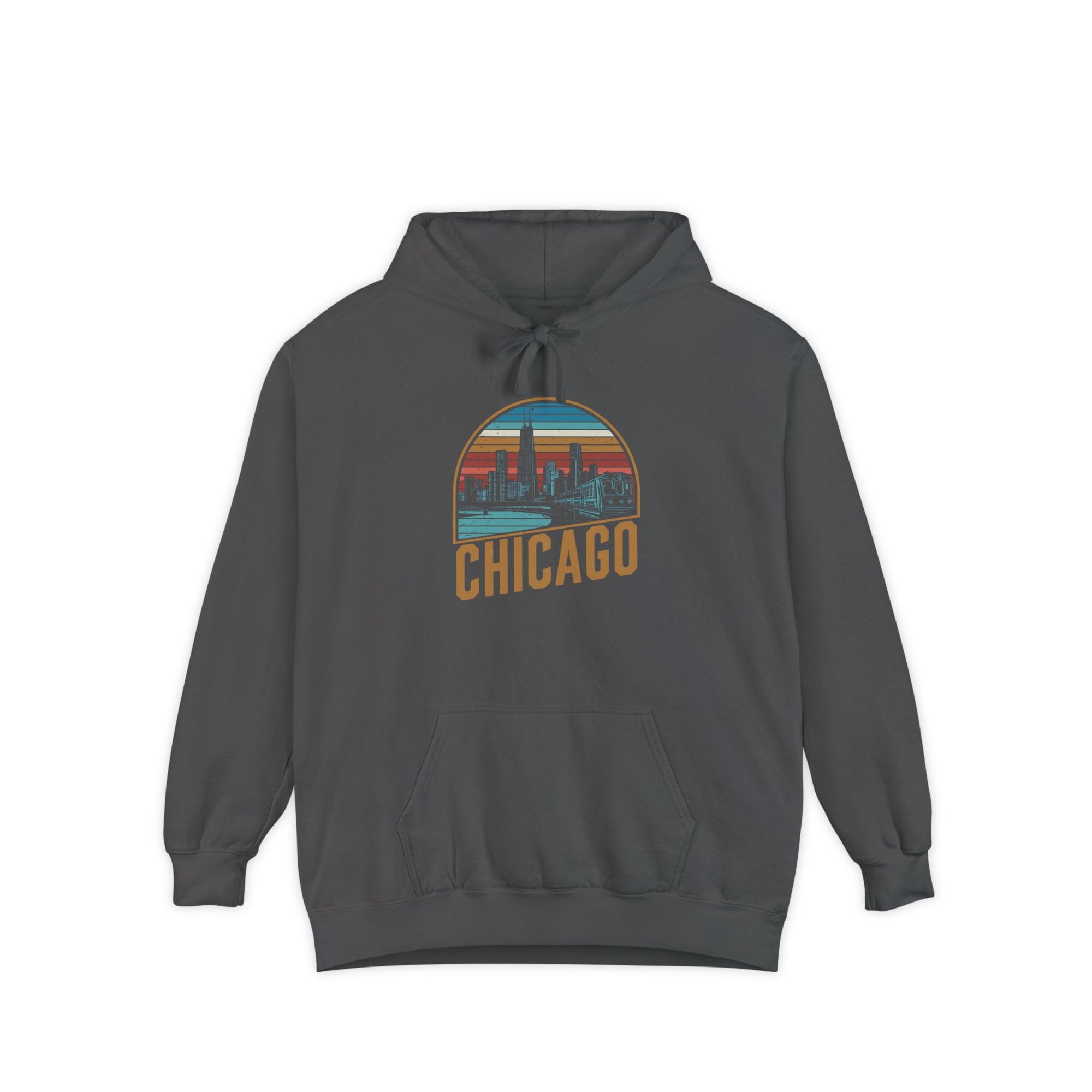 Chicago Skyline Illinois Comfort Colors Unisex Hoodie