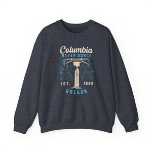 Columbia River Gorge Oregon Washington Gildan Unisex Crewneck Sweatshirt