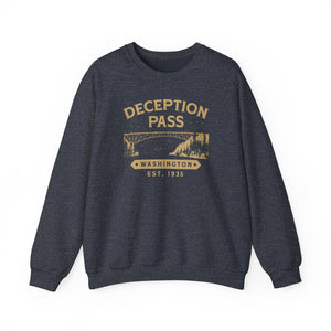 Deception Pass Washington Gildan Unisex Crewneck Sweatshirt