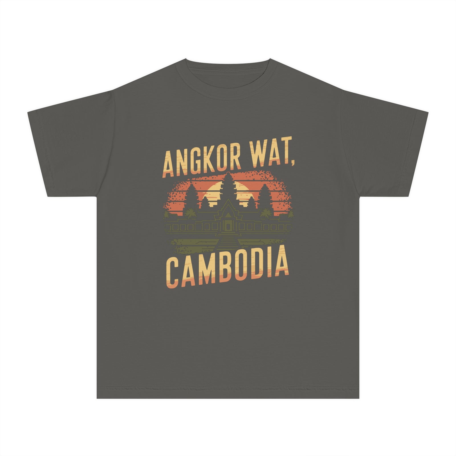 Angkor Wat Cambodia Comfort Colors Youth Kids T-Shirt