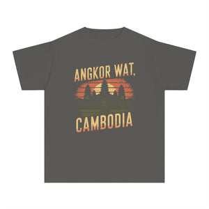Angkor Wat Cambodia Comfort Colors Youth Kids T-Shirt