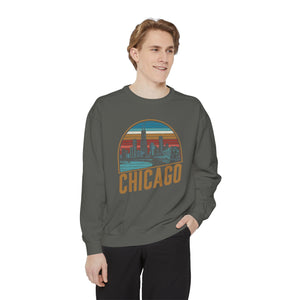 Chicago Skyline Illinois Comfort Colors Unisex Sweatshirt