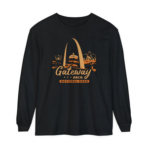 Gateway Arch National Park Missouri Comfort Colors Unisex Long Sleeve T-Shirt