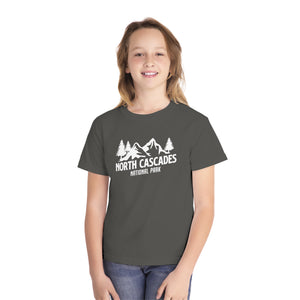North Cascades National Park Washington Comfort Colors Youth Kids T-Shirt