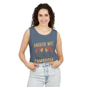 Angkor Wat Cambodia Comfort Colors Tank Top