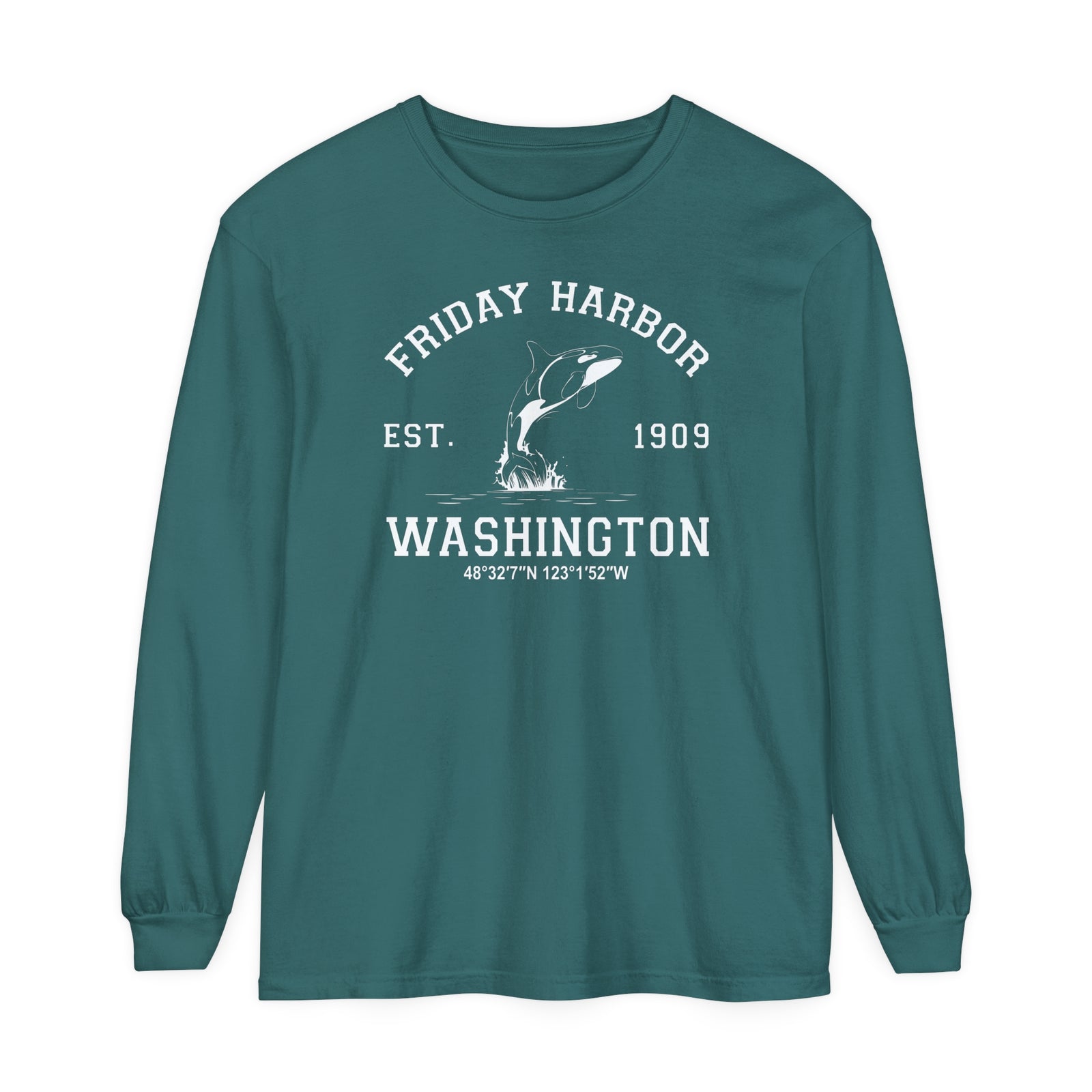 Friday Harbor Washington Comfort Colors Unisex Long Sleeve T-Shirt