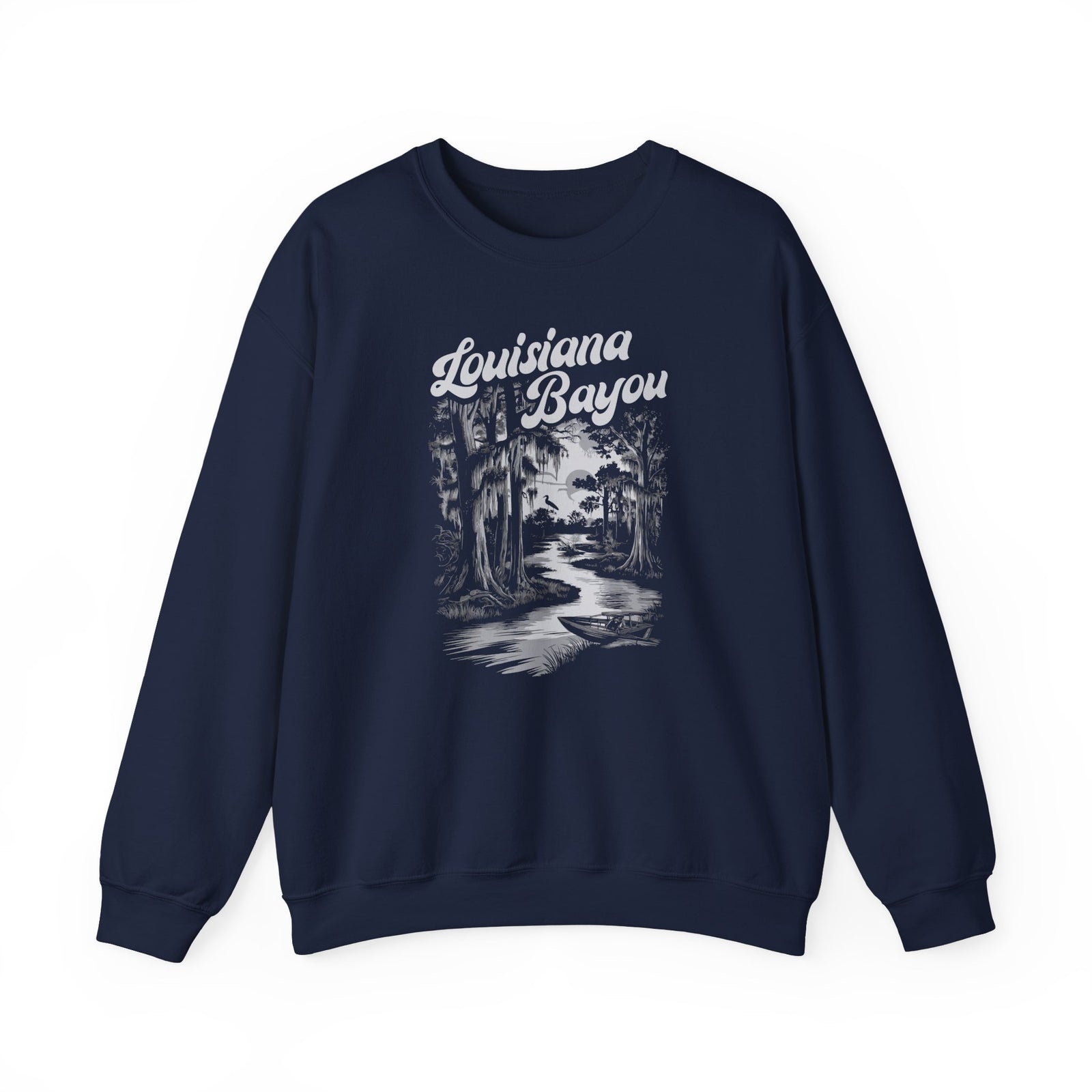 Louisiana Bayou Gildan Unisex Crewneck Sweatshirt