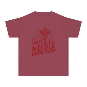 Space Needle Seattle Washington Comfort Colors Youth Kids T-Shirt