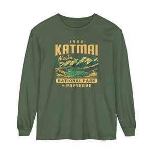 Katmai National Park Alaska Comfort Colors Unisex Long Sleeve T-Shirt