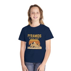 Pyramids of Giza Egypt Comfort Colors Youth Kids T-Shirt