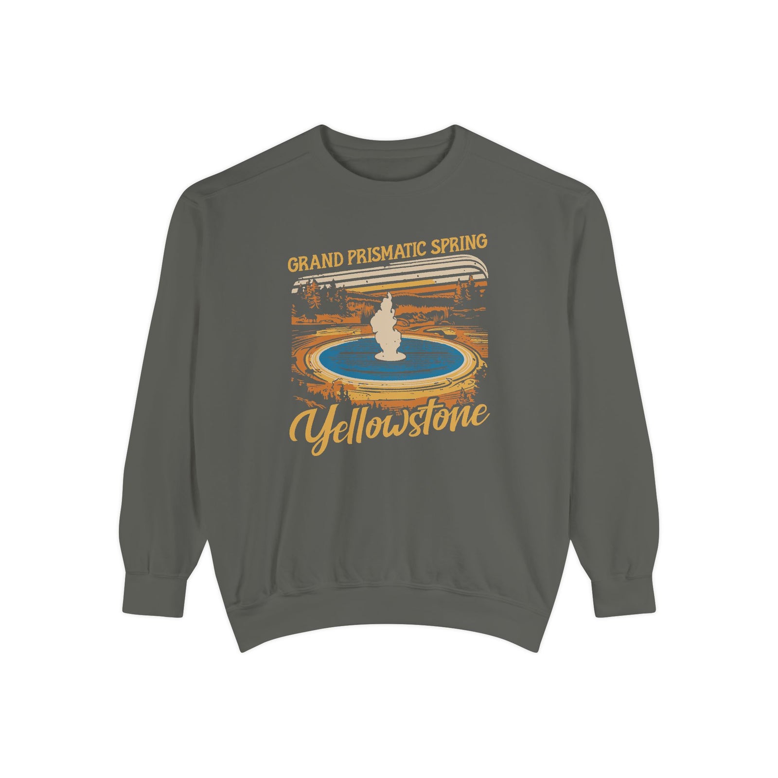 Grand Prismatic Spring Yellowstone Comfort Colors Unisex Sweatshirt