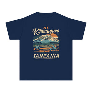 Mount Kilimanjaro Tanzania Comfort Colors Youth Kids T-Shirt