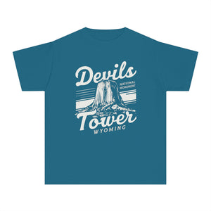 Devils Tower Wyoming Comfort Colors Youth Kids T-Shirt
