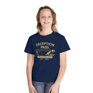 Deception Pass Washington Comfort Colors Youth Kids T-Shirt