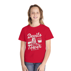 Devils Tower Wyoming Comfort Colors Youth Kids T-Shirt