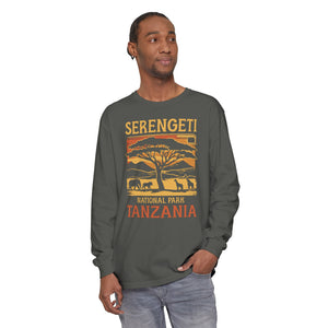 Serengeti Tanzania Comfort Colors Unisex Long Sleeve T-Shirt