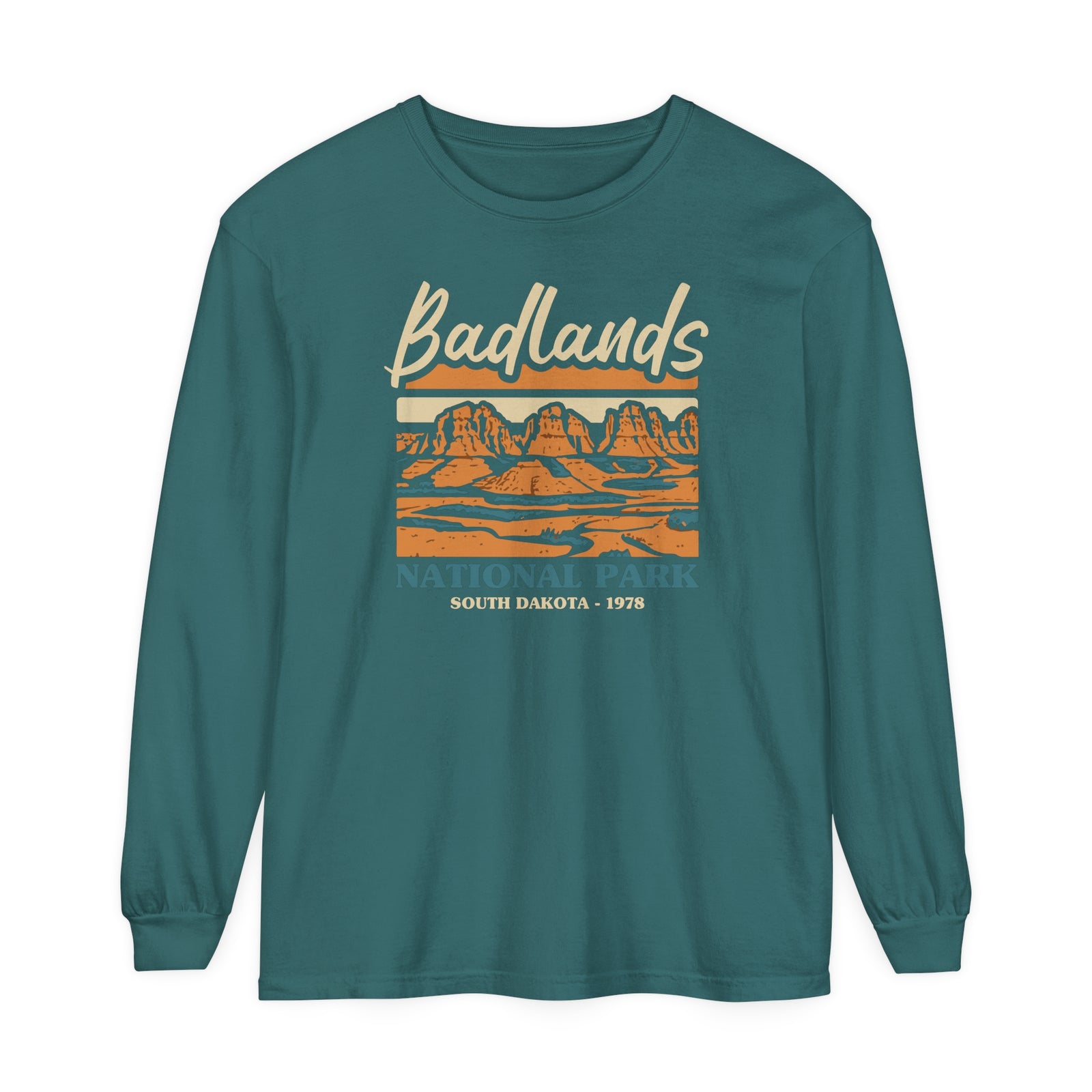 Badlands National Park South Dakota Comfort Colors Unisex Long Sleeve T-Shirt