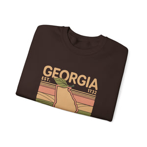 Georgia Peach Gildan Unisex Crewneck Sweatshirt