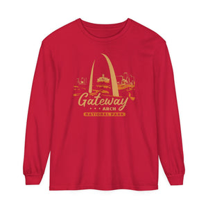 Gateway Arch National Park Missouri Comfort Colors Unisex Long Sleeve T-Shirt