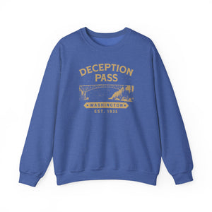 Deception Pass Washington Gildan Unisex Crewneck Sweatshirt