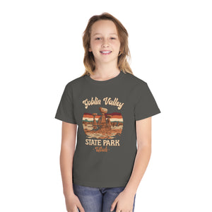 Goblin Valley State Park Utah Comfort Colors Youth Kids T-Shirt
