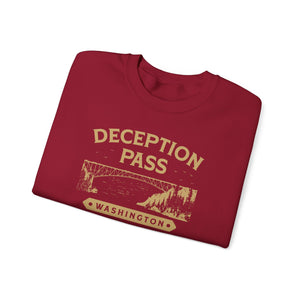 Deception Pass Washington Gildan Unisex Crewneck Sweatshirt