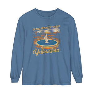 Grand Prismatic Spring Yellowstone Comfort Colors Unisex Long Sleeve T-Shirt