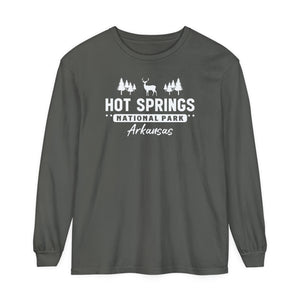 Hot Springs National Park Arkansas Comfort Colors Unisex Long Sleeve T-Shirt