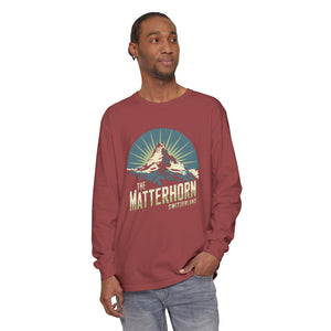 Matterhorn Switzerland Comfort Colors Unisex Long Sleeve T-Shirt