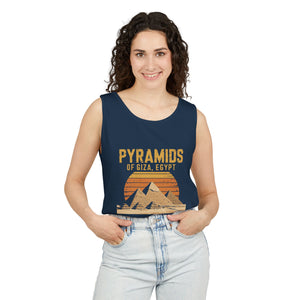 Pyramids of Giza Egypt Comfort Colors Tank Top