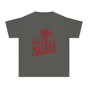 Space Needle Seattle Washington Comfort Colors Youth Kids T-Shirt