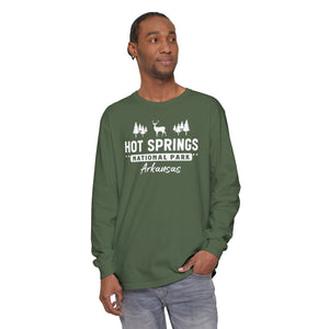 Hot Springs National Park Arkansas Comfort Colors Unisex Long Sleeve T-Shirt