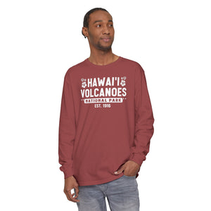 Hawaii Volcanoes National Park Hawaii Comfort Colors Unisex Long Sleeve T-Shirt