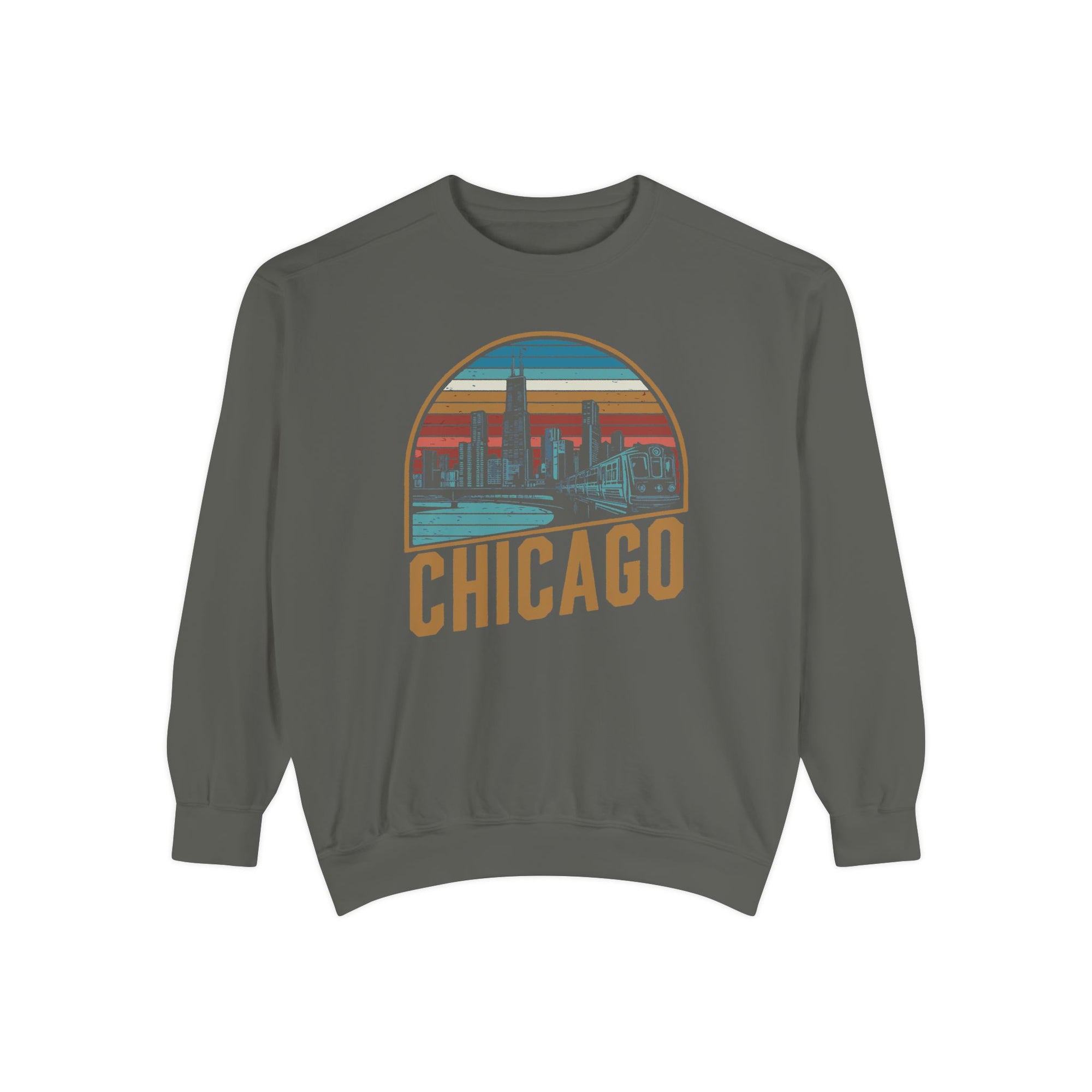 Chicago Skyline Illinois Comfort Colors Unisex Sweatshirt