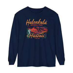 Haleakalā National Park Hawaii Comfort Colors Unisex Long Sleeve T-Shirt