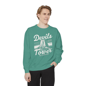 Devils Tower Wyoming Comfort Colors Unisex Sweatshirt