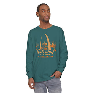 Gateway Arch National Park Missouri Comfort Colors Unisex Long Sleeve T-Shirt