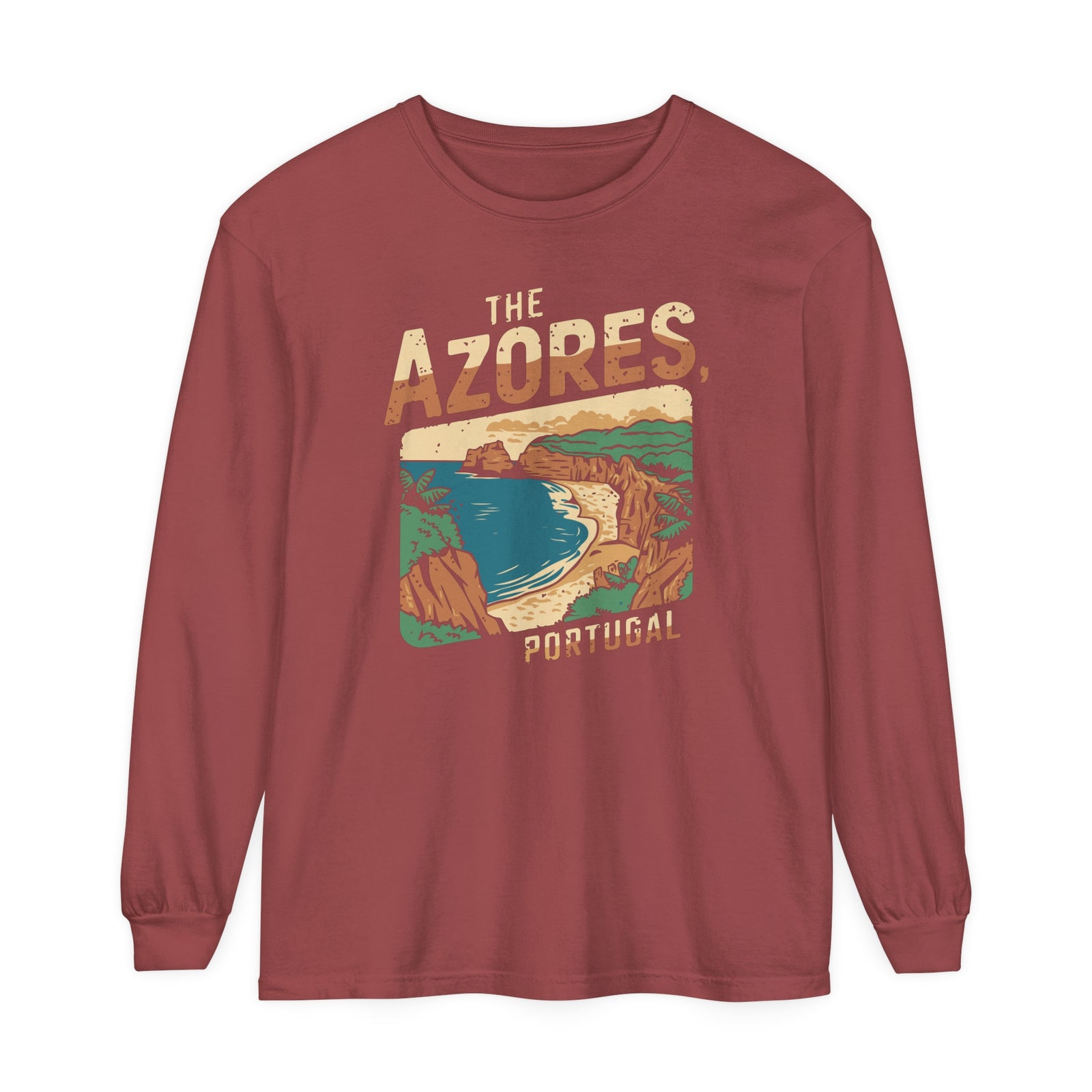 The Azores Portugal Comfort Colors Unisex Long Sleeve T-Shirt