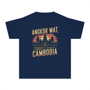 Angkor Wat Cambodia Comfort Colors Youth Kids T-Shirt