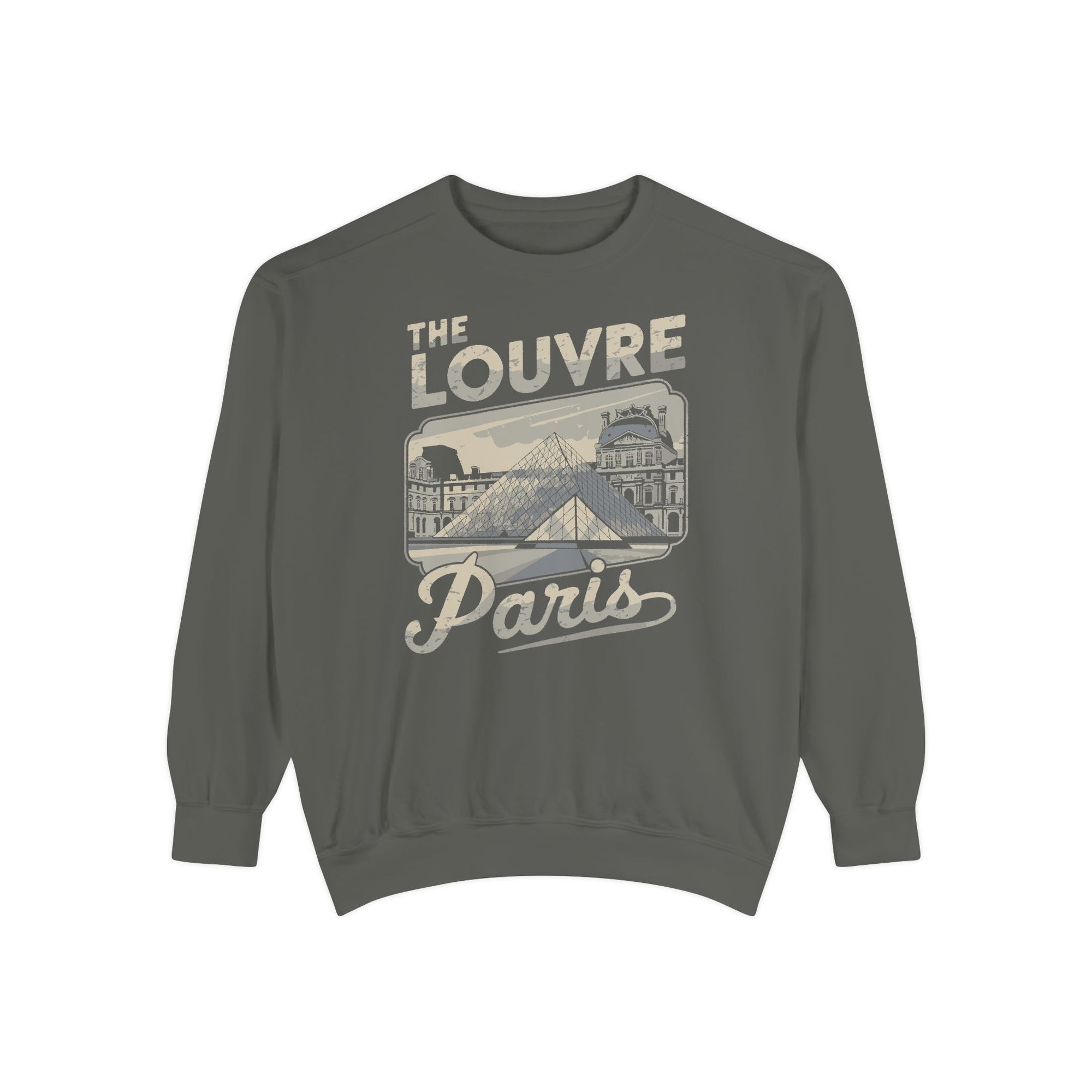 The Louvre Paris France Comfort Colors Unisex Sweatshirt