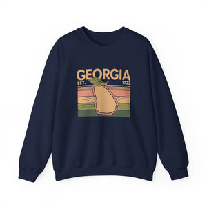 Georgia Peach Gildan Unisex Crewneck Sweatshirt