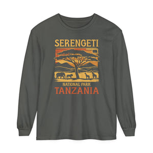 Serengeti Tanzania Comfort Colors Unisex Long Sleeve T-Shirt