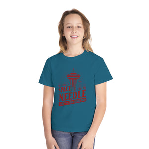 Space Needle Seattle Washington Comfort Colors Youth Kids T-Shirt